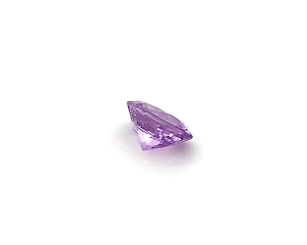 Unheated 1.97 Orchid Purple Sapphire Oval GIA, Loose 3-Stone Engagement Gem  In New Condition In Los Angeles, CA