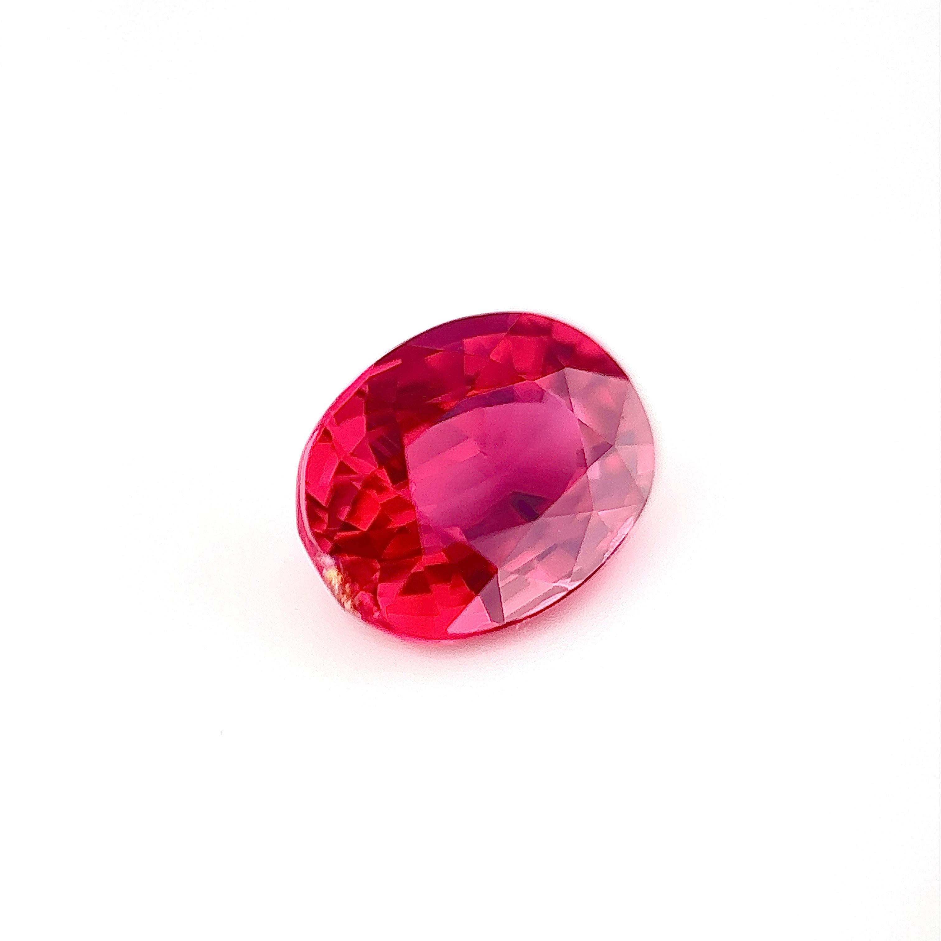 Natural Ruby Loose Stone in Pigeon Blood

2.06 carat, unheated

GRS/GCS appointed lab certificate can be arranged upon request

To design your own jewellery, Xuelai Jewellery London offers a world-class bespoke experience for private clients; please