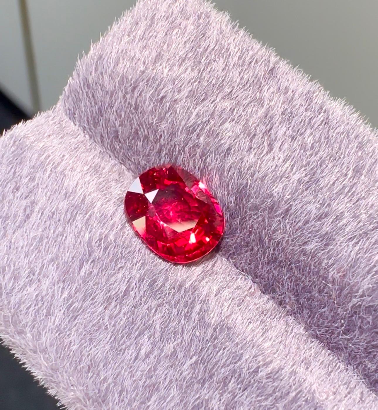 Natural Ruby Loose Stone in Pigeon Blood

2.13 carat, unheated

GRS/GCS appointed lab certificate can be arranged upon request

To design your own jewellery, Xuelai Jewellery London offers a world-class bespoke experience for private clients; please