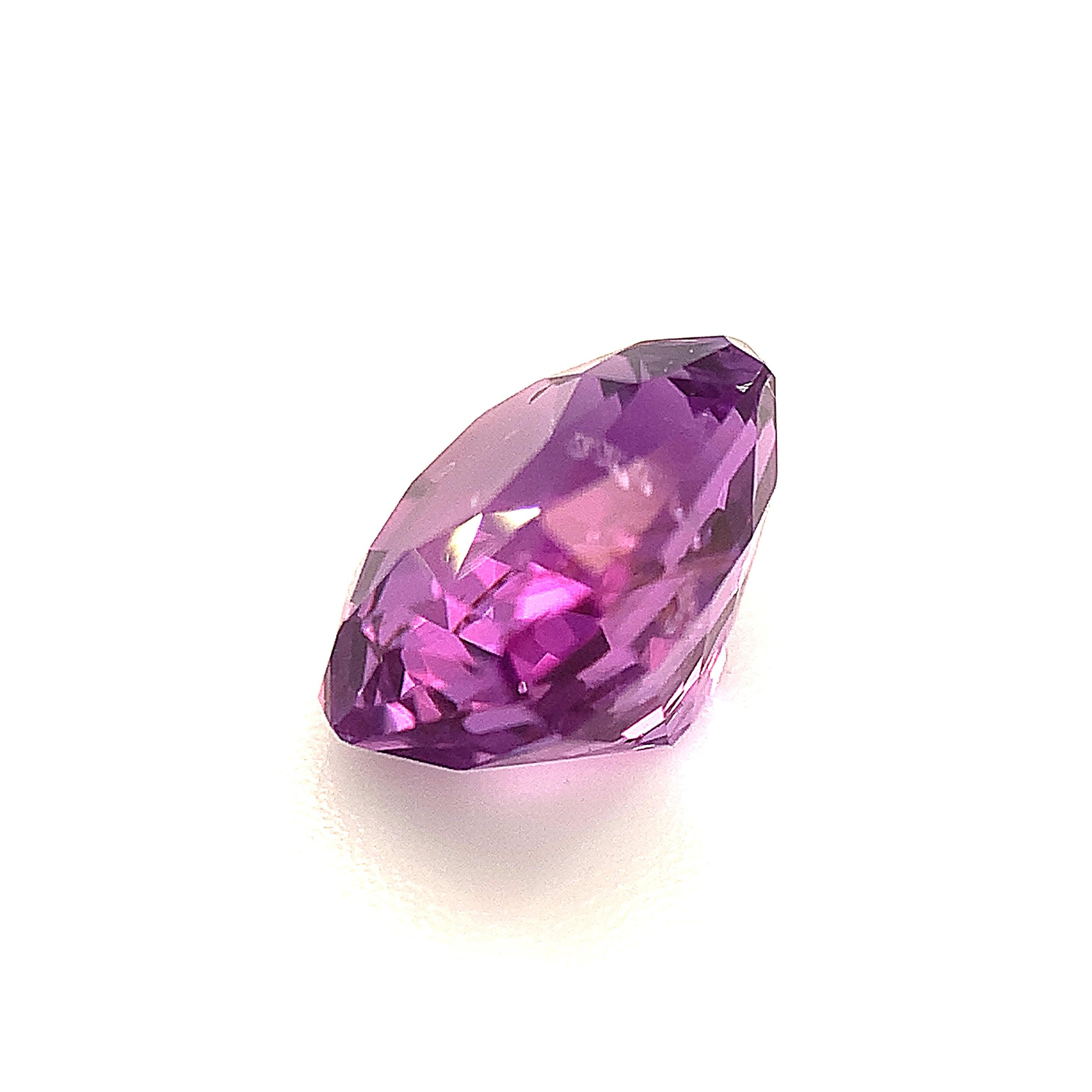 Unheated 2.14 Carat Purple Sapphire Octagon, Loose Gemstone, GIA Certified ...A In New Condition For Sale In Los Angeles, CA