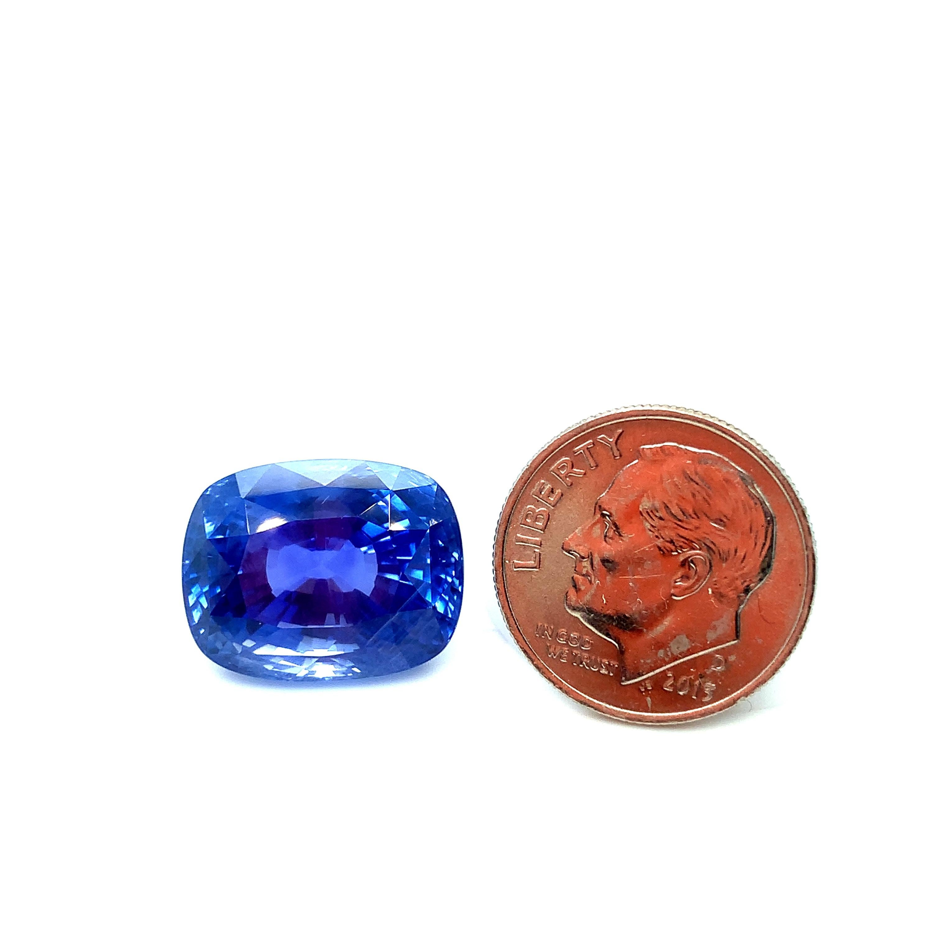 Unheated 22.26 Carat Ceylon Blue Sapphire GIA, Loose Pendant, Collector Gemstone 5