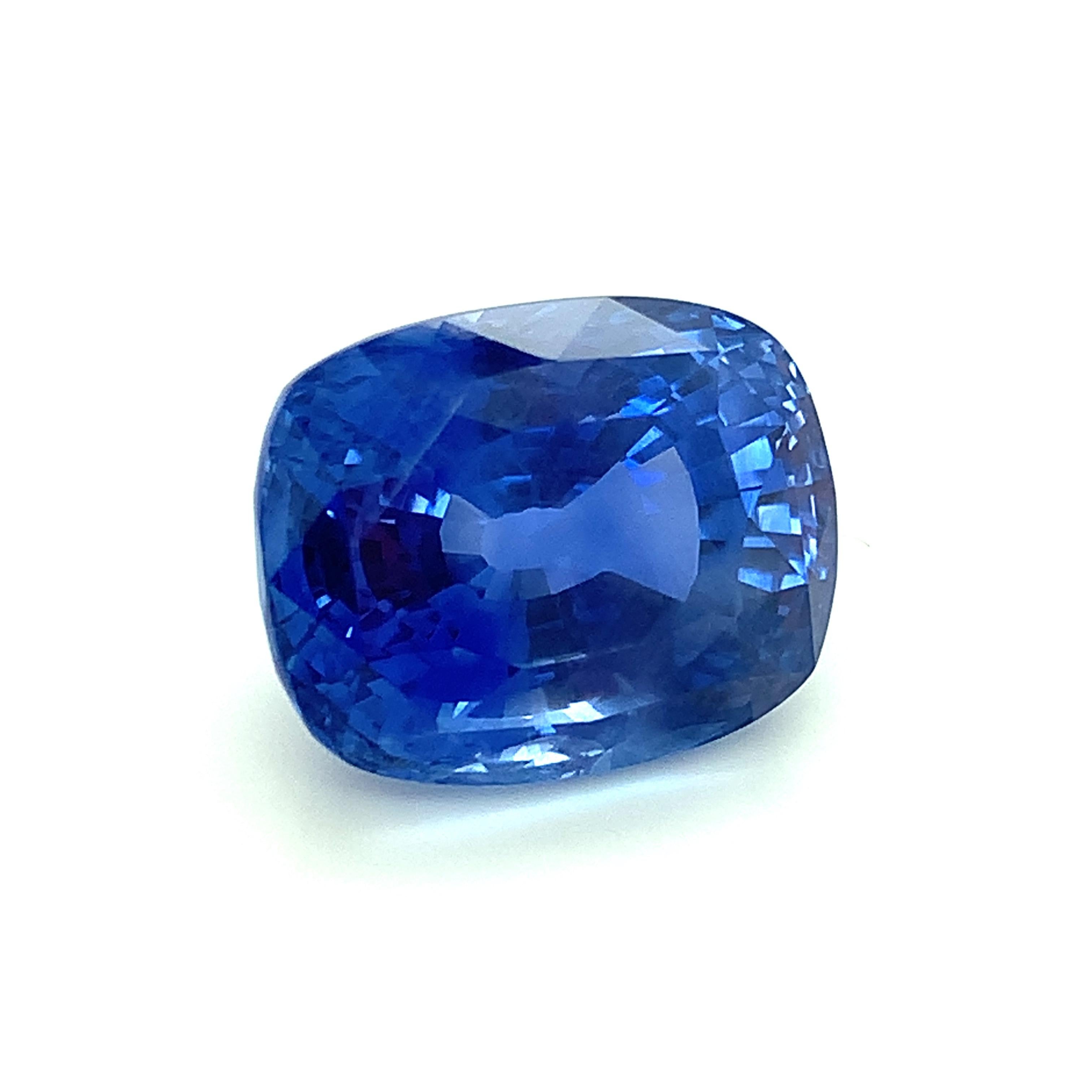 Women's or Men's Unheated 22.26 Carat Ceylon Blue Sapphire GIA, Loose Pendant, Collector Gemstone