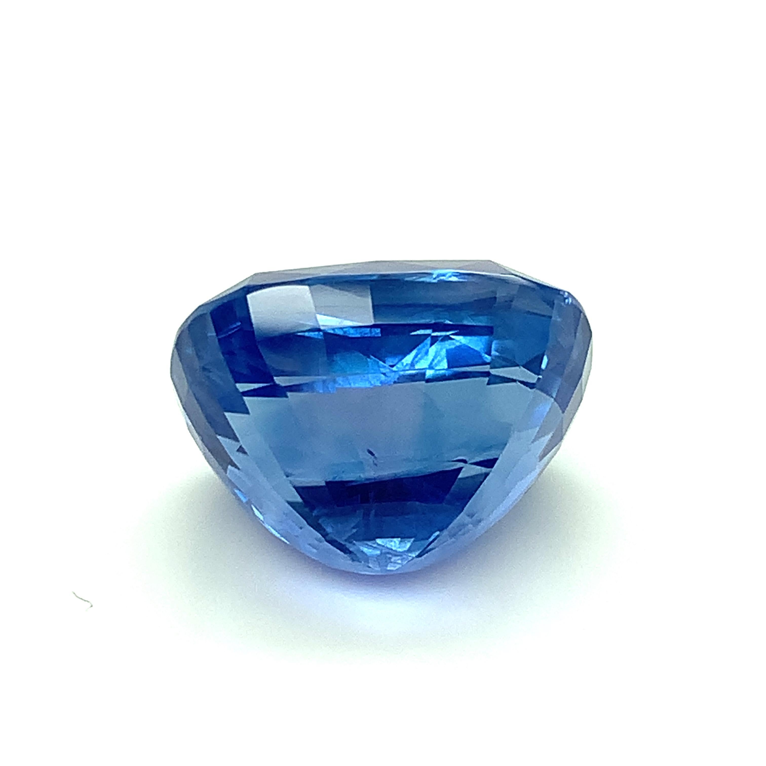 Unheated 22.26 Carat Ceylon Blue Sapphire GIA, Loose Pendant, Collector Gemstone 3