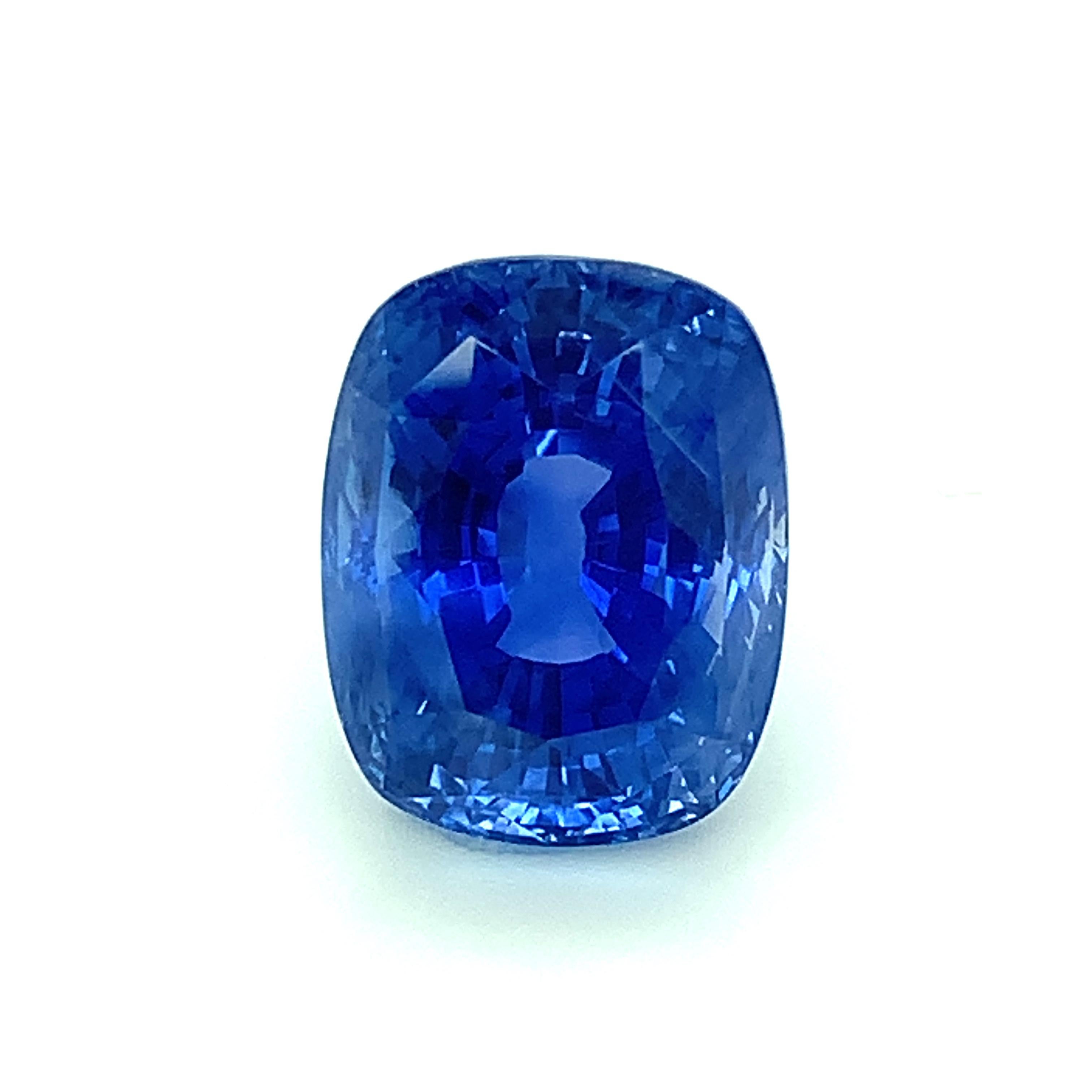 Unheated 22.26 Carat Ceylon Blue Sapphire GIA, Loose Pendant, Collector Gemstone 8