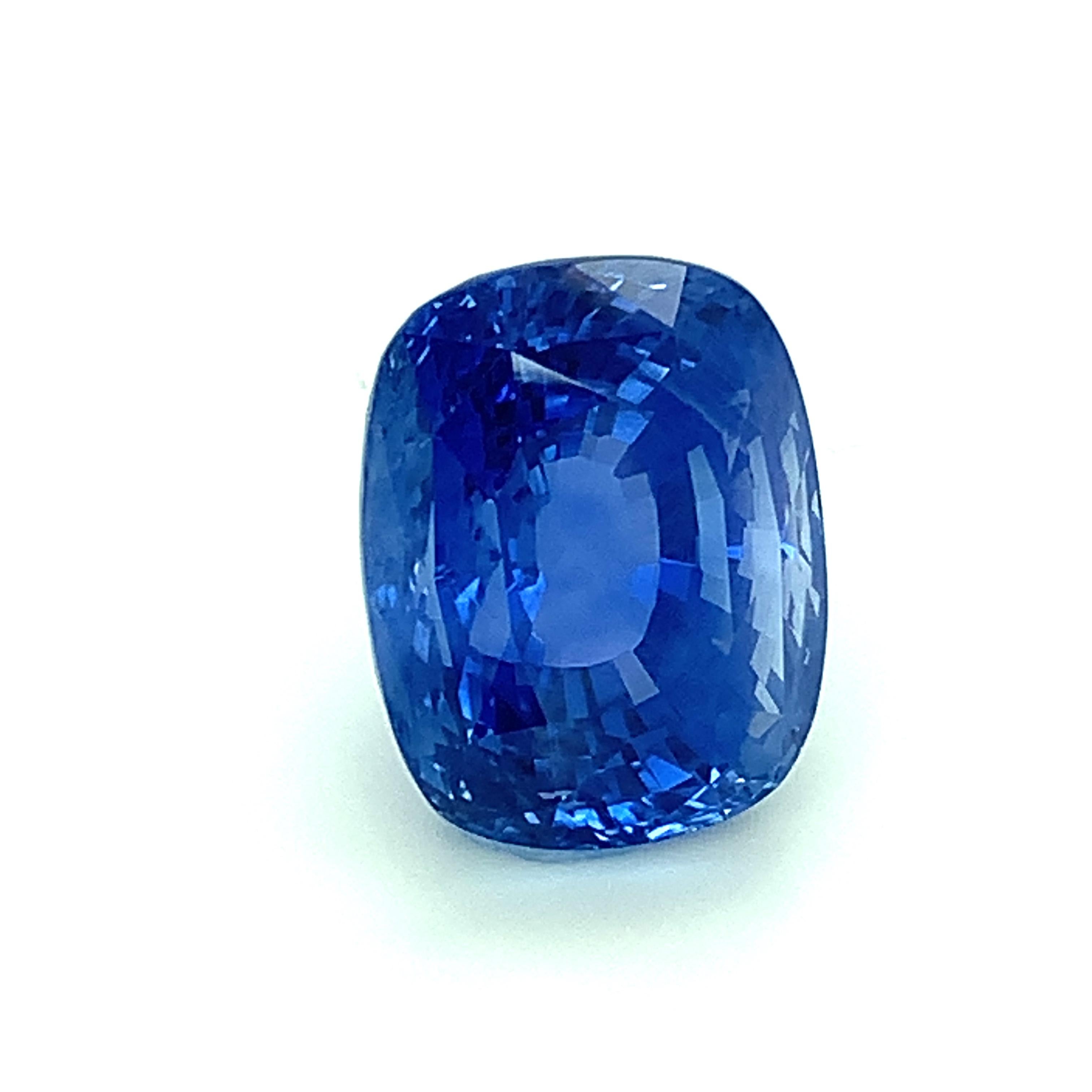 Unheated 22.26 Carat Ceylon Blue Sapphire GIA, Loose Pendant, Collector Gemstone 9