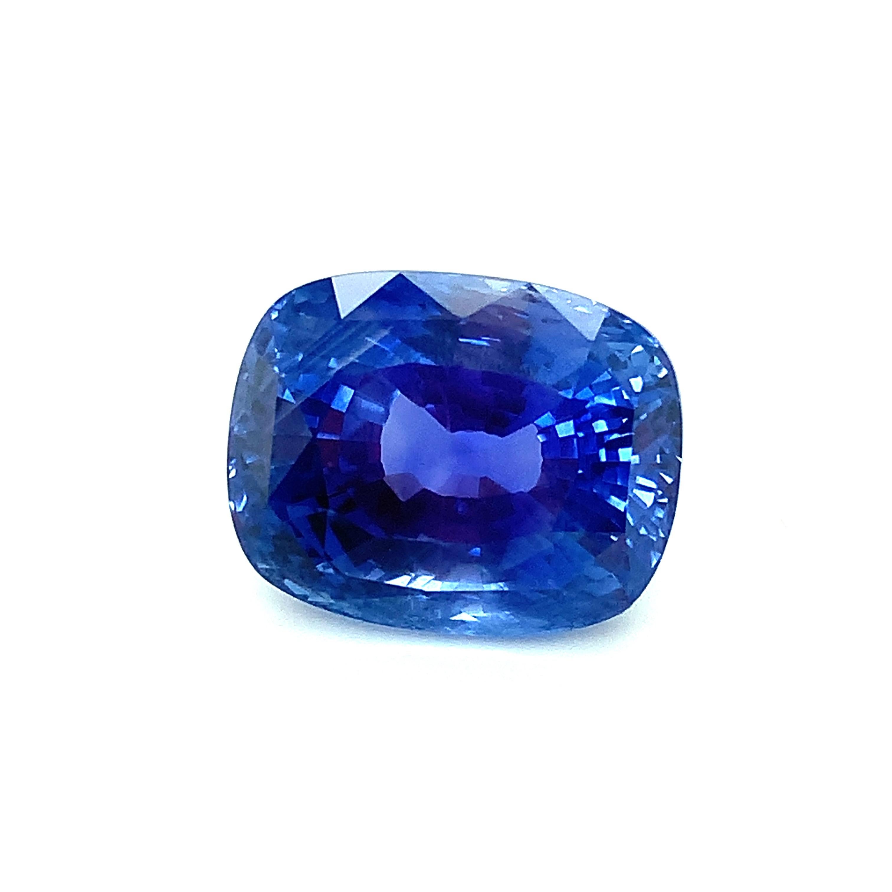 Unheated 22.26 Carat Ceylon Blue Sapphire GIA, Loose Pendant, Collector Gemstone 4