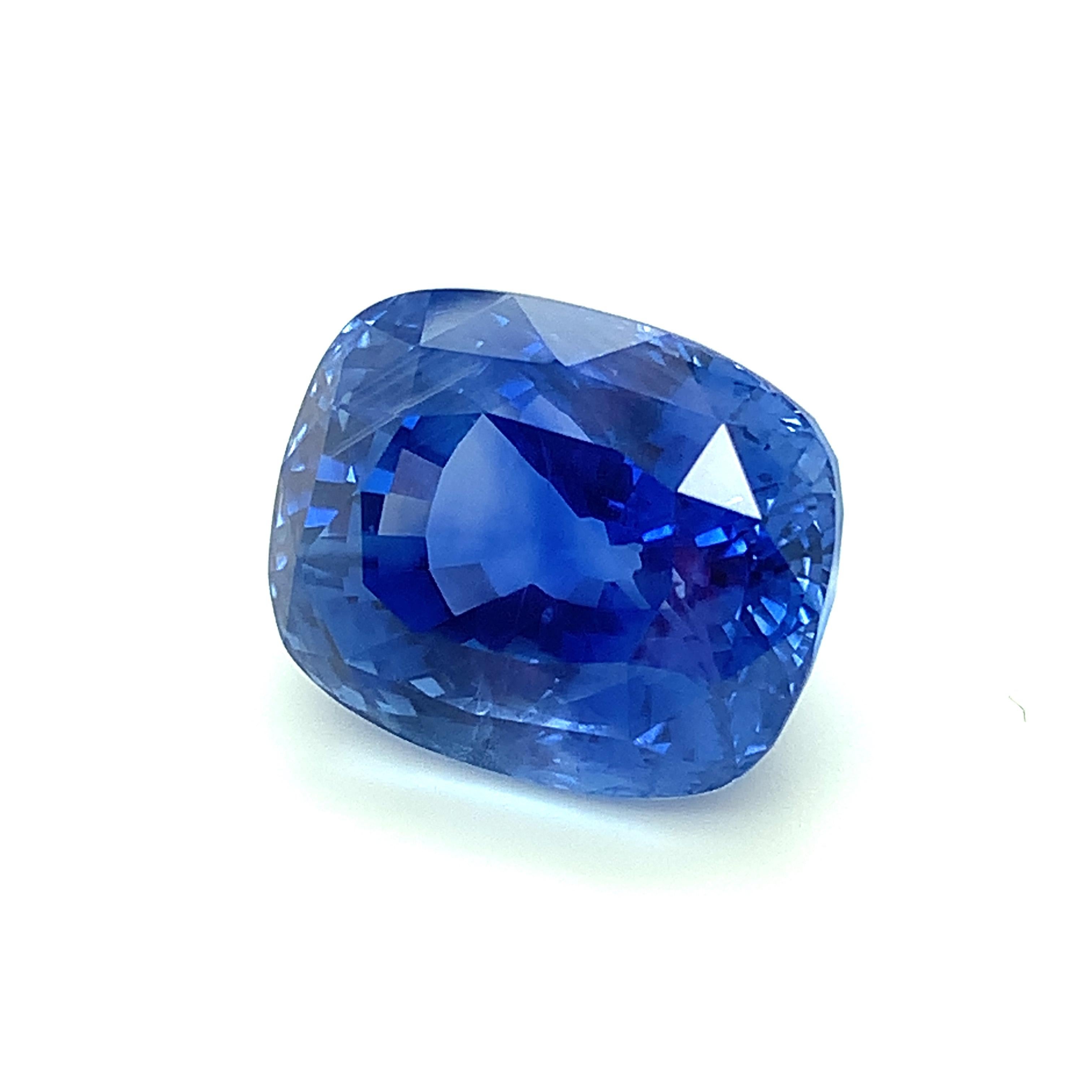Unheated 22.26 Carat Ceylon Blue Sapphire GIA, Loose Pendant, Collector Gemstone 1