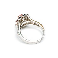 Unheated GIA 2.65 Carat Padparadscha Sapphire Ring