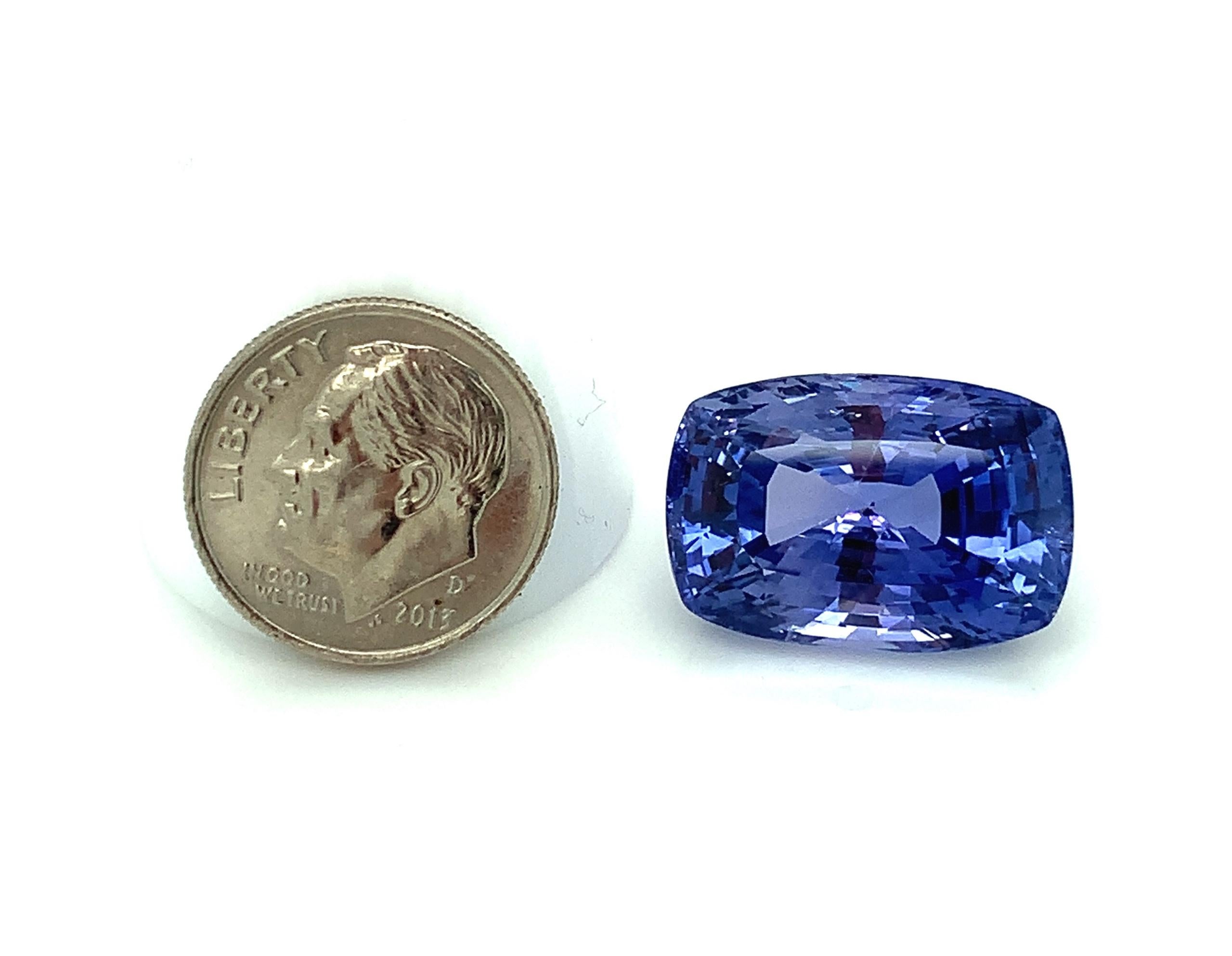 Unheated 29.45 Carat Blue Violet Sapphire, Loose Gemstone, GIA Certified 6