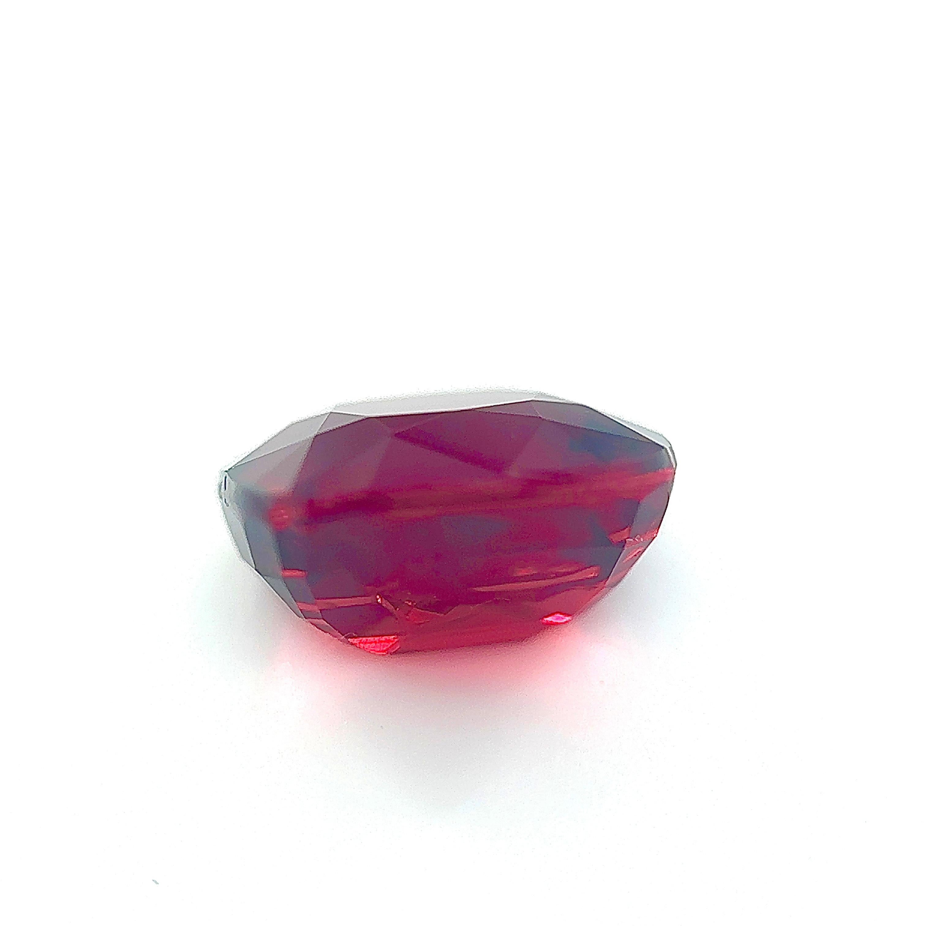 Unheated 3.03 Carat Natural Ruby Loose stone in Pigeon Blood  For Sale 1