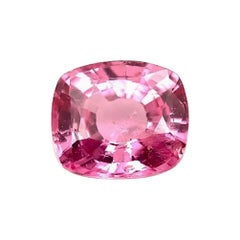 Unheated 3.11 Carat Purple Pink Sapphire, GIA, Unset Loose 3-Stone Ring Gemstone