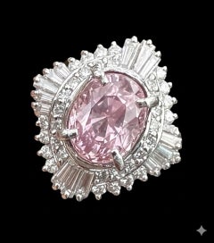 Ungeheizter 3,18ct Padparadscha Saphir & Diamant Ring No Heat AIGS