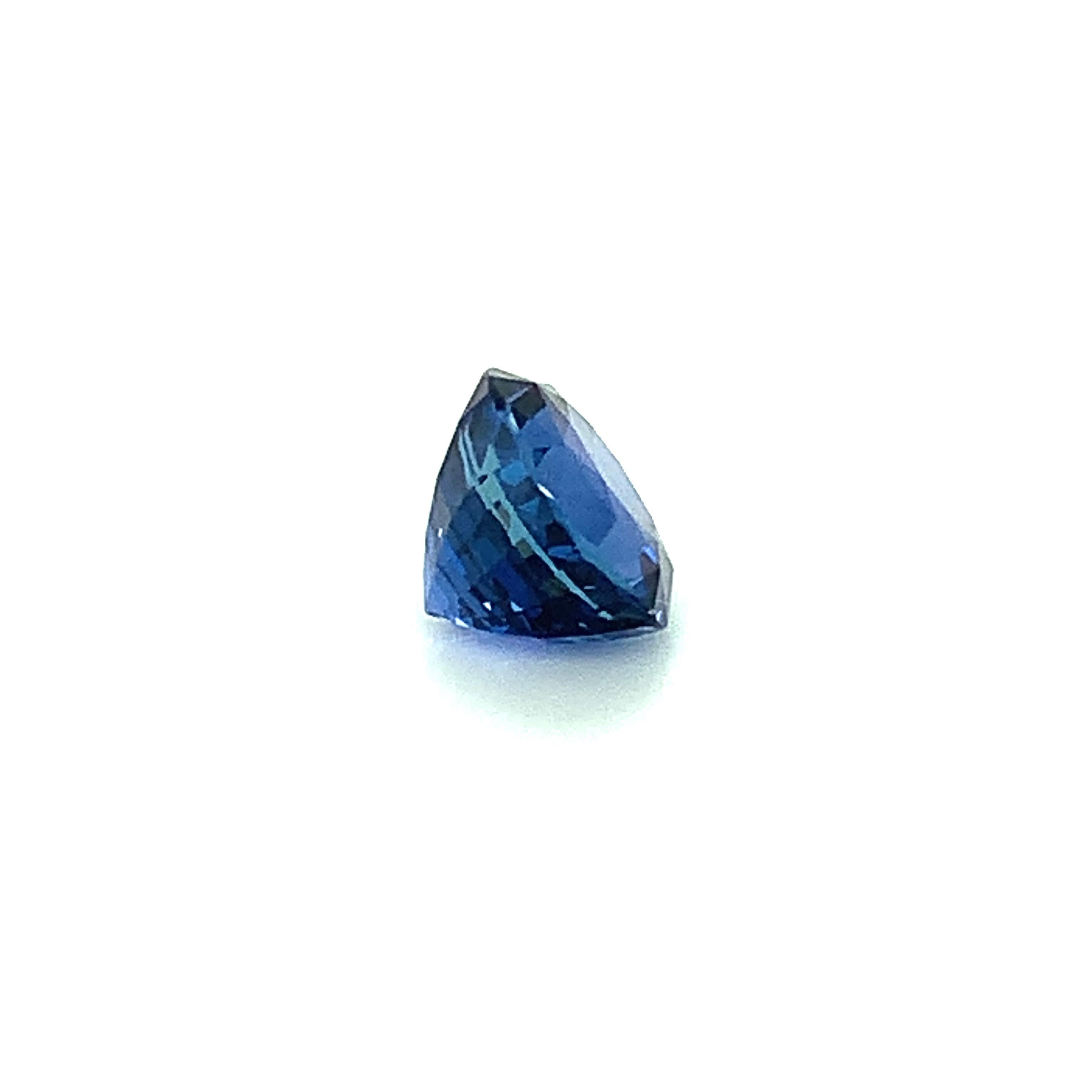 Unheated 3.32 Carat Ceylon Blue Sapphire, Unset Loose Gemstone, GIA Certified 1