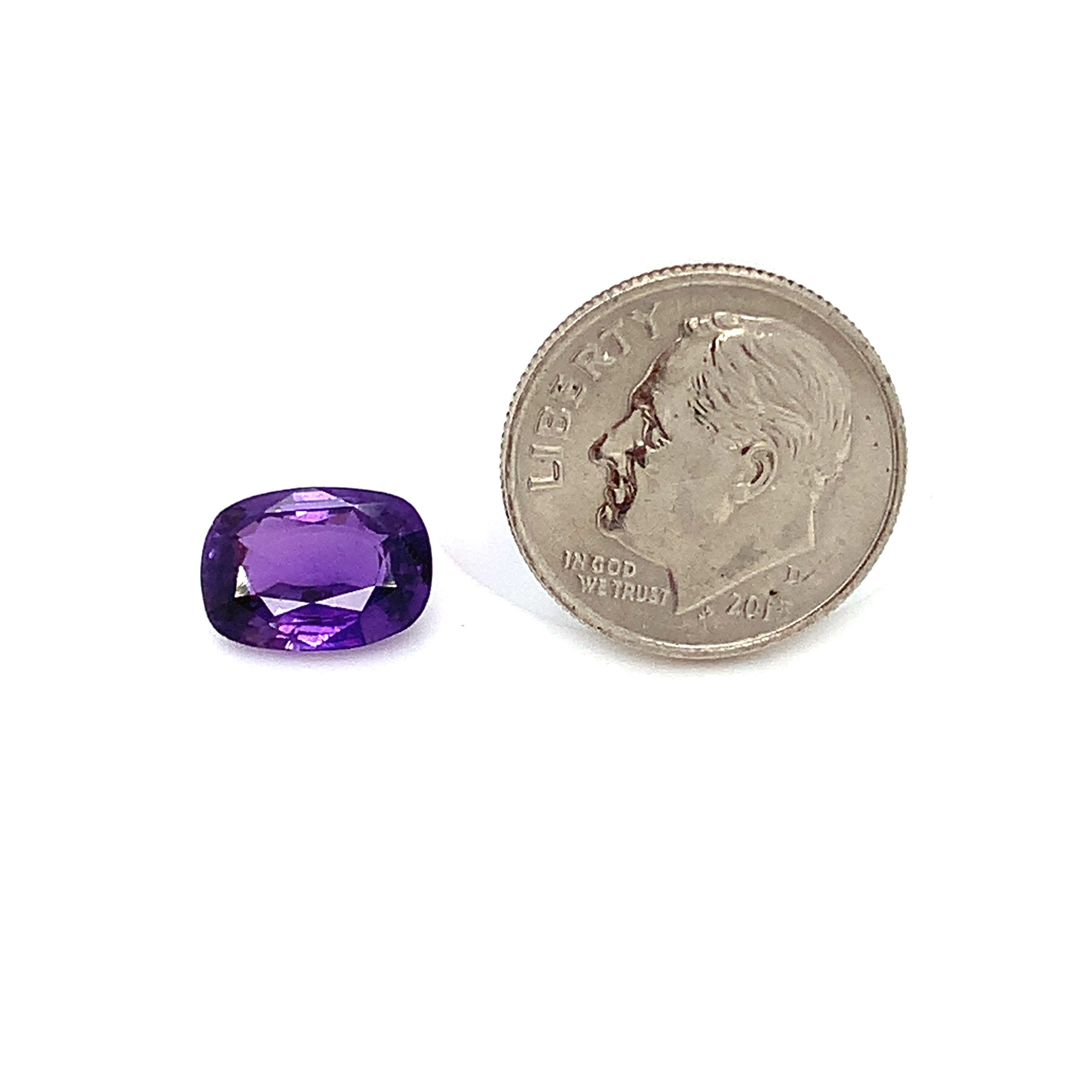 Unheated 3.50 Carat Color Change Sapphire, Unset Loose Gemstone, GIA Certified For Sale 6
