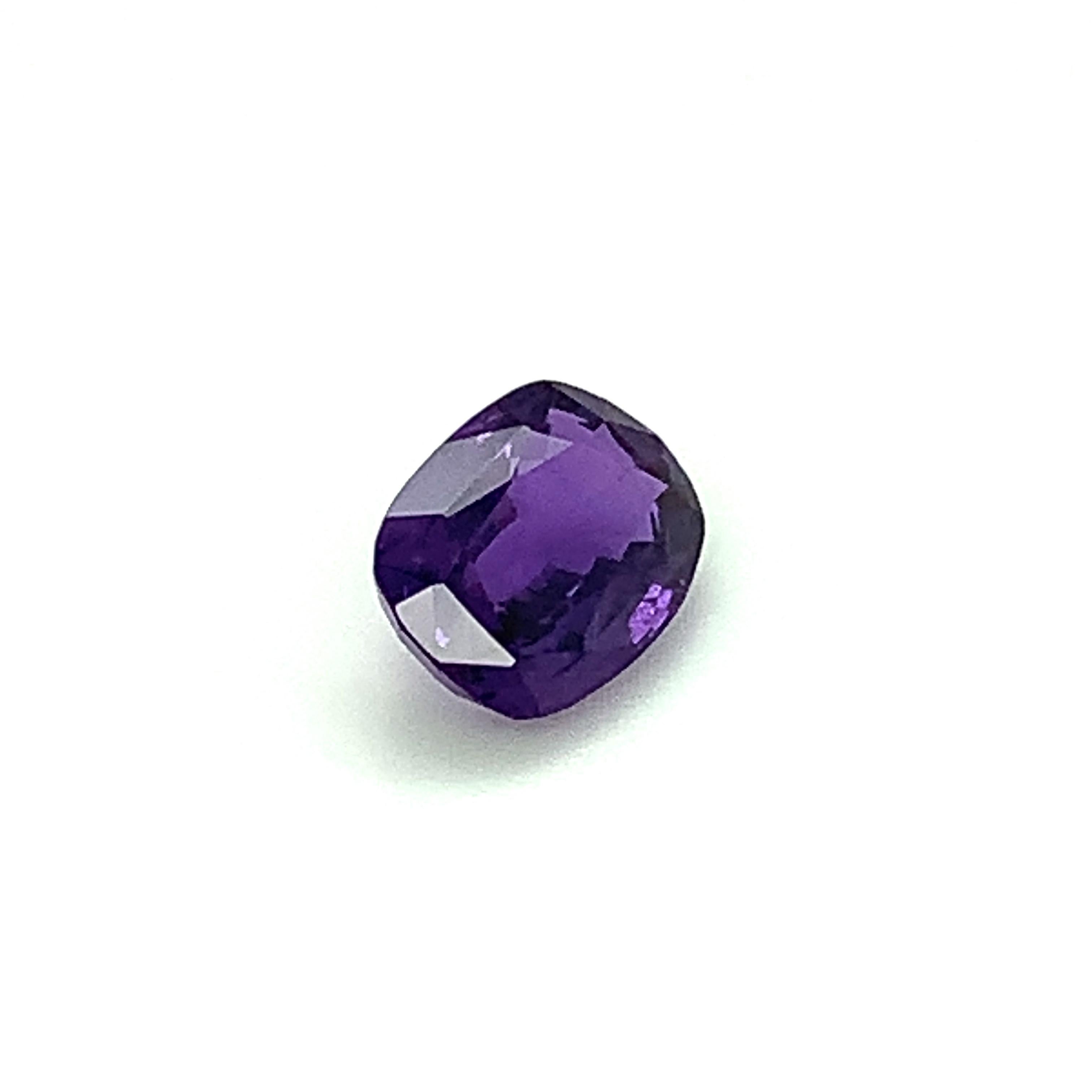 Cushion Cut Unheated 3.50 Carat Color Change Sapphire, Unset Loose Gemstone, GIA Certified For Sale