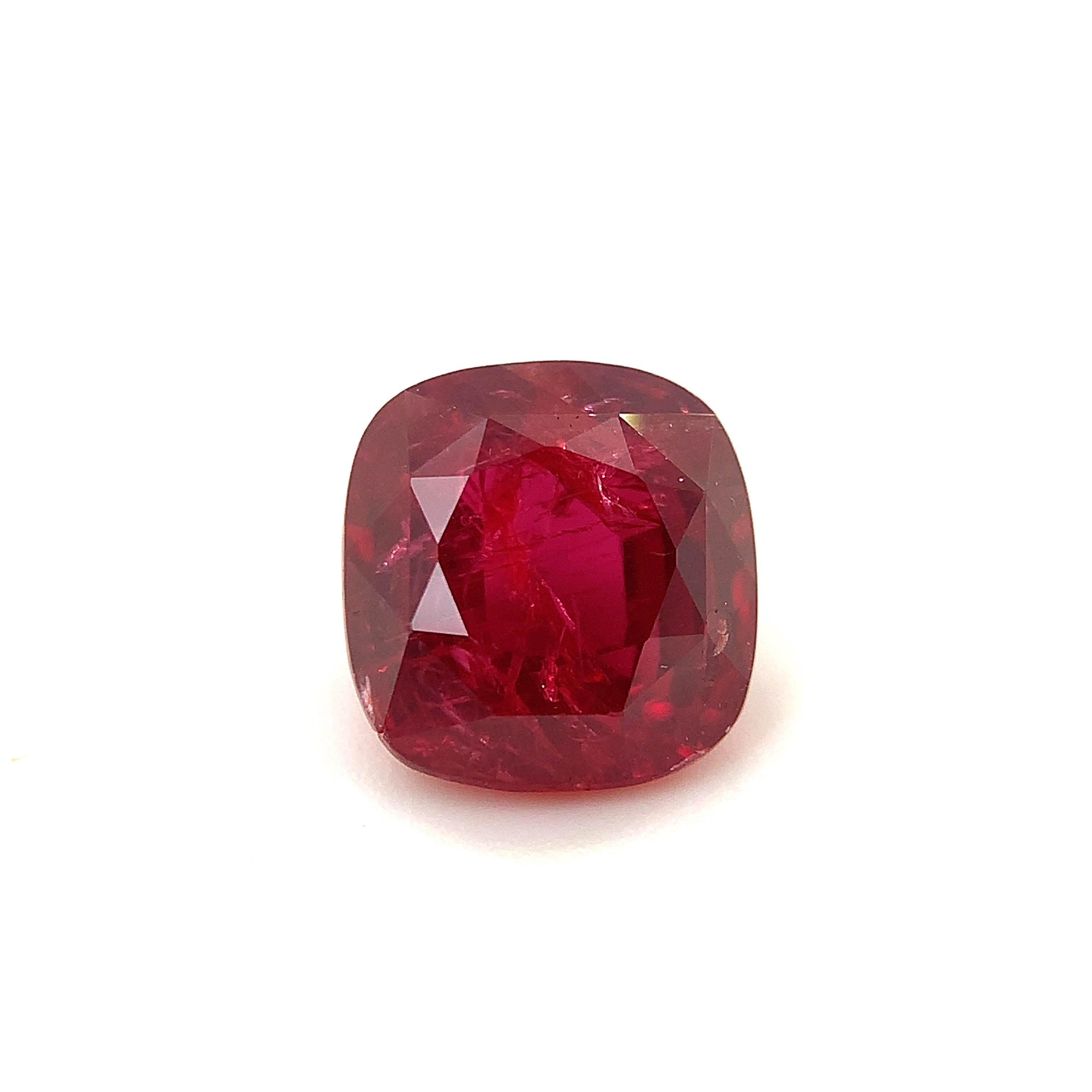 Unheated 3.53 Carat “Pigeon’s Blood” Ruby, GIA Certified 2