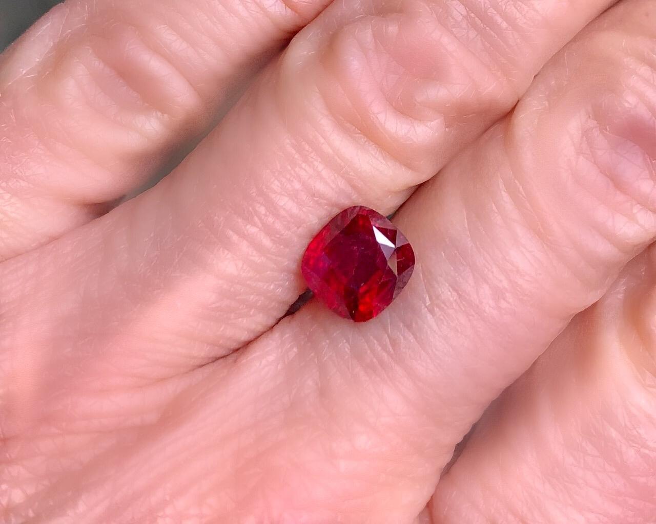 Unheated 3.53 Carat “Pigeon’s Blood” Ruby, GIA Certified 4