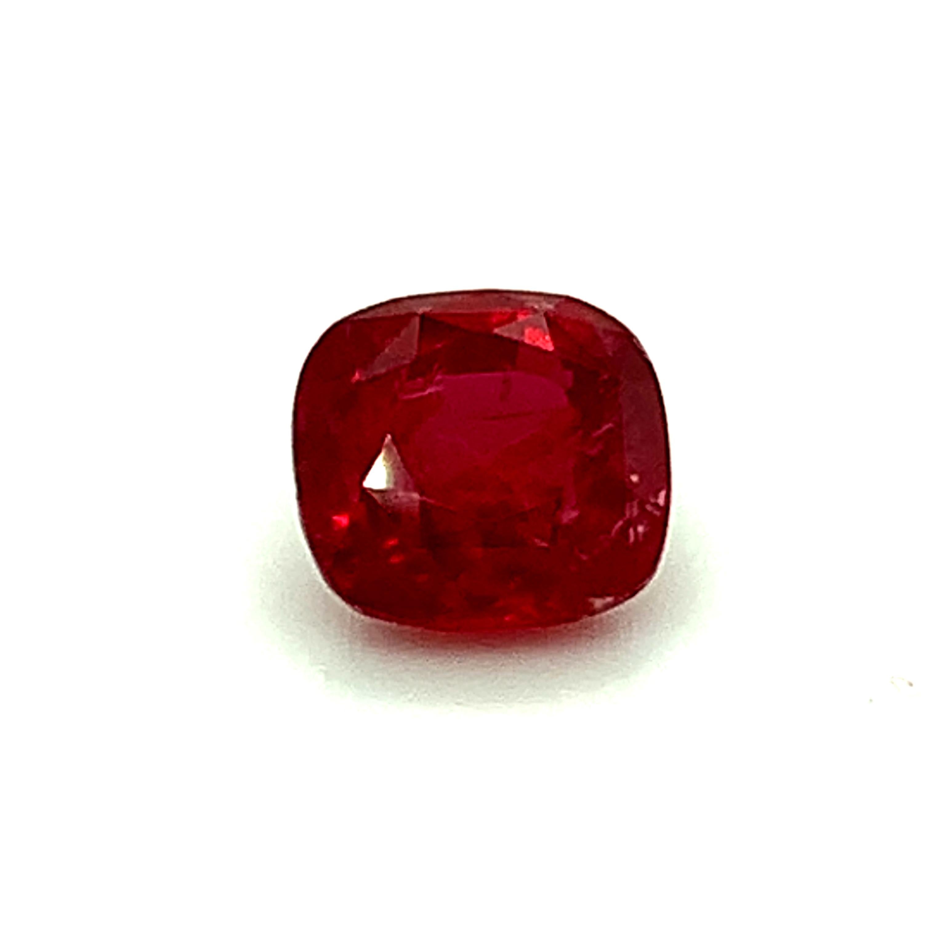 Unheated 3.53 Carat “Pigeon’s Blood” Ruby, GIA Certified 5