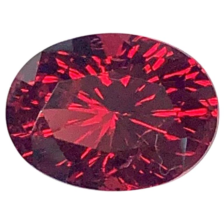 Unheated 4.84 Carat Red Spinel Oval, Unset Loose Gemstone, GIA Certified