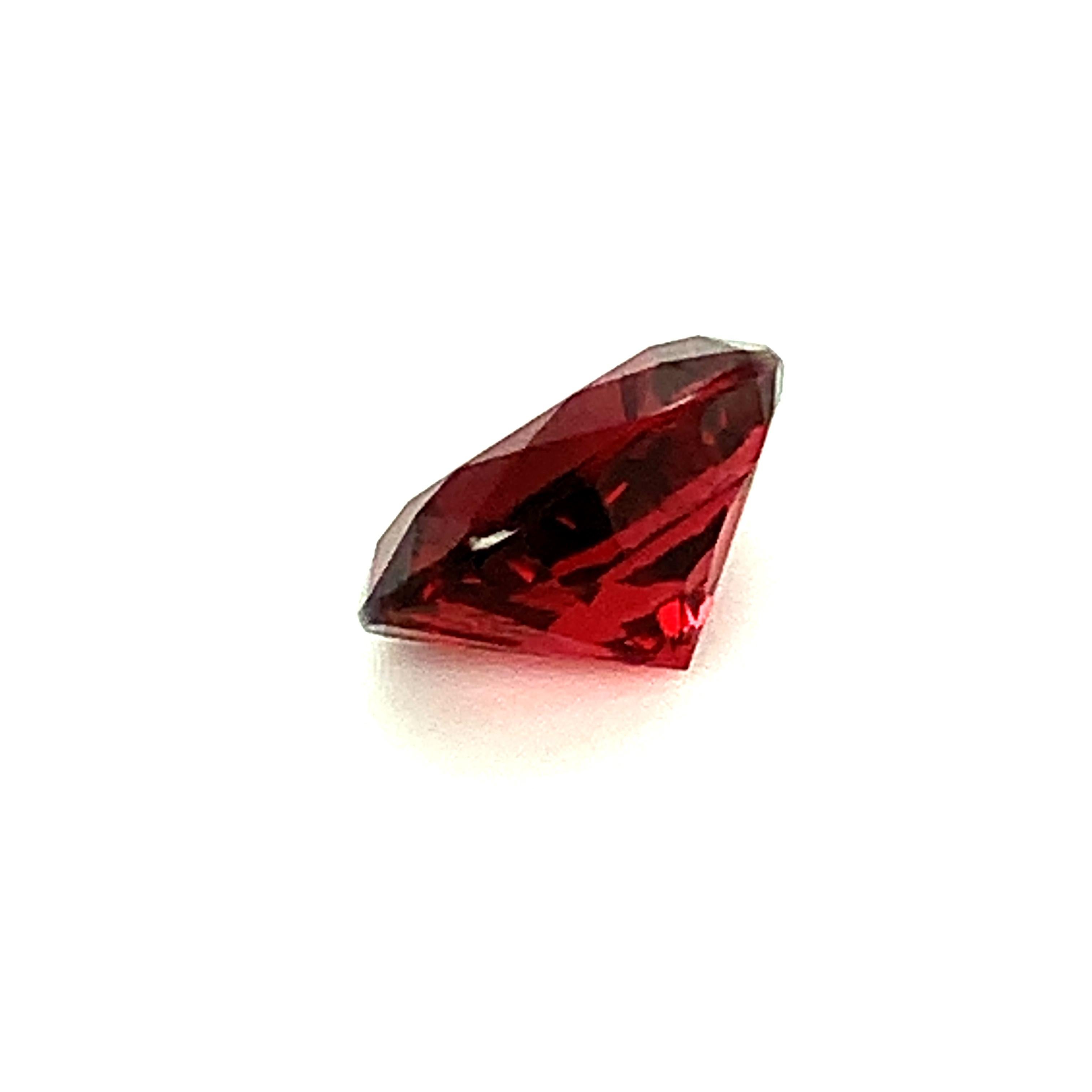 Unheated 4.84 Carat Red Spinel Oval, Unset Loose Gemstone, GIA Certified 3