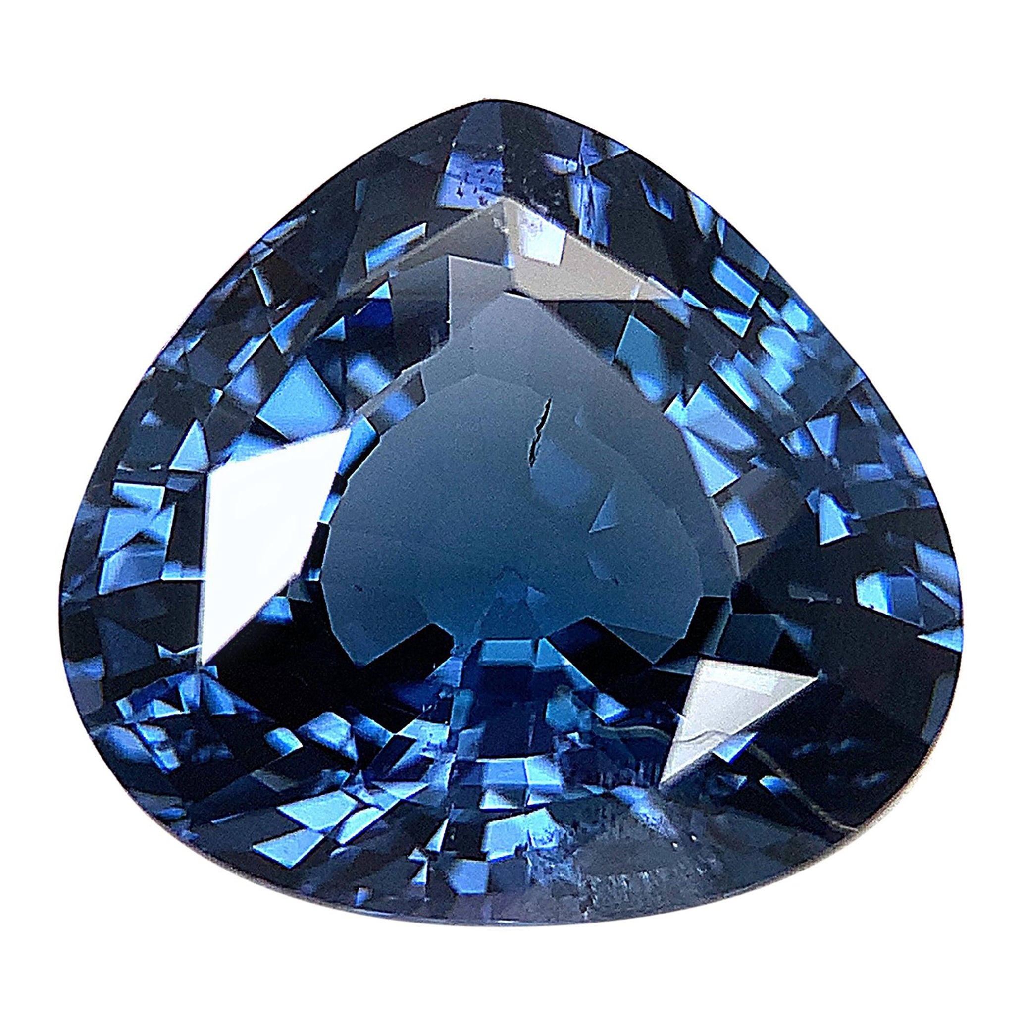 Unheated 5.02 Carat Blue Spinel, Loose Gemstone, GIA Certified
