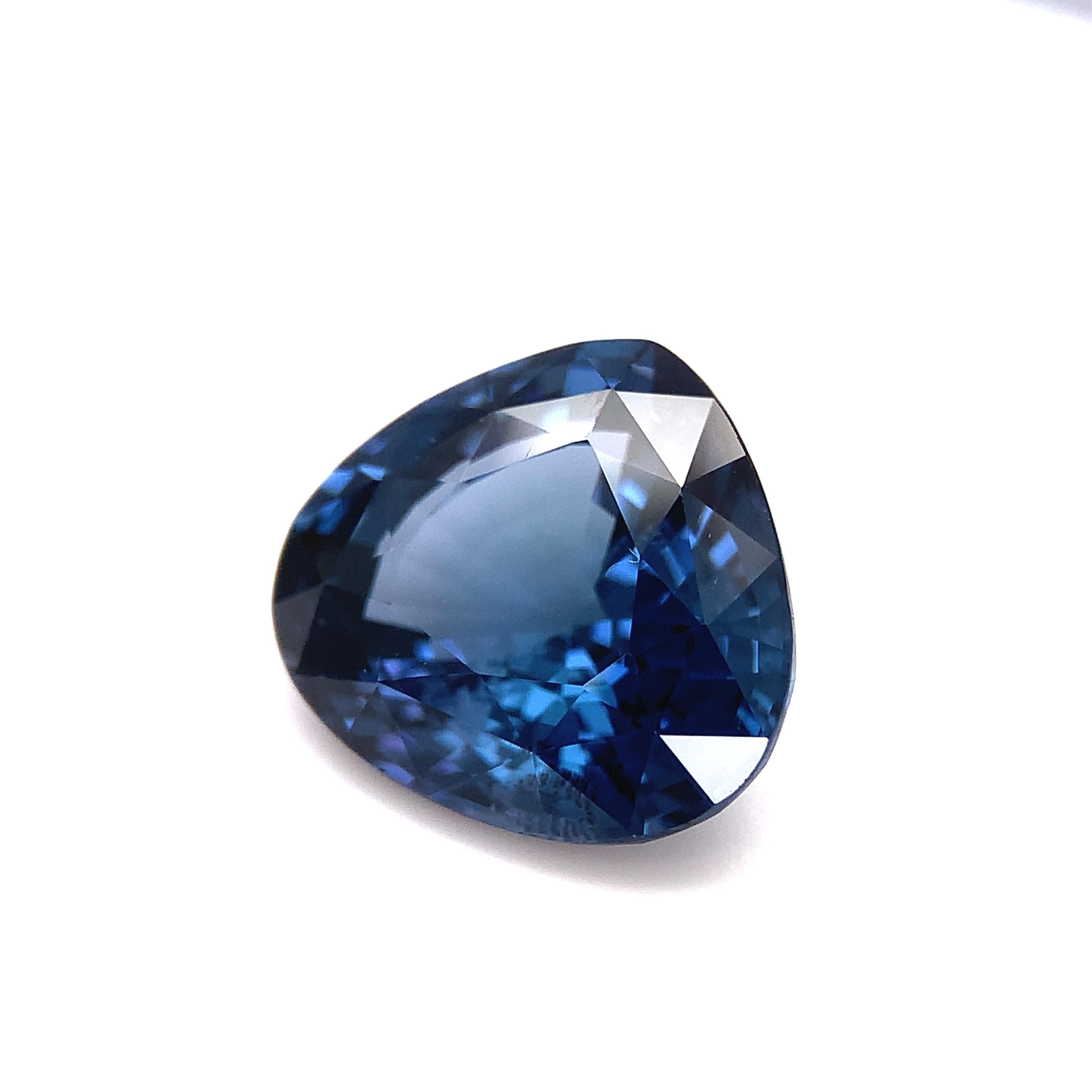 Artisan Unheated 5.02 Carat Blue Spinel, Loose Gemstone, GIA Certified ..... A For Sale