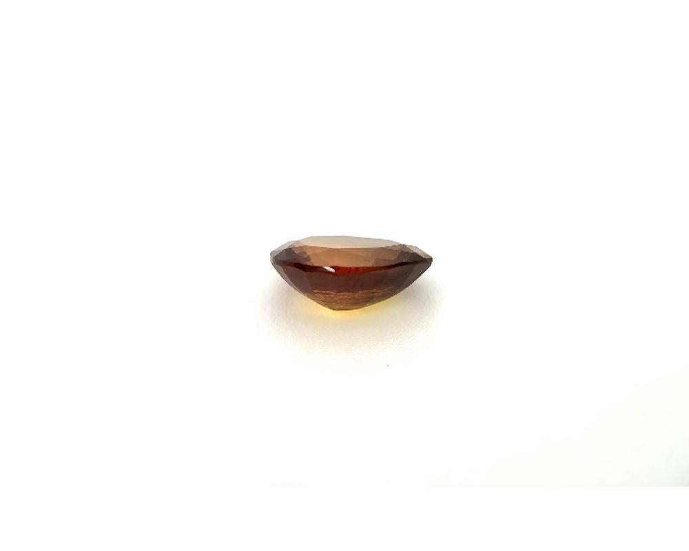 Unheated 5.18 Carat Cinnamon Orange Sapphire Pear, Loose Gemstone, GIA Certified In New Condition In Los Angeles, CA