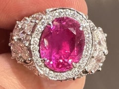 Unheated 5.30ct Burma Burmese Ruby No Heat Ring GIA - Sensational!