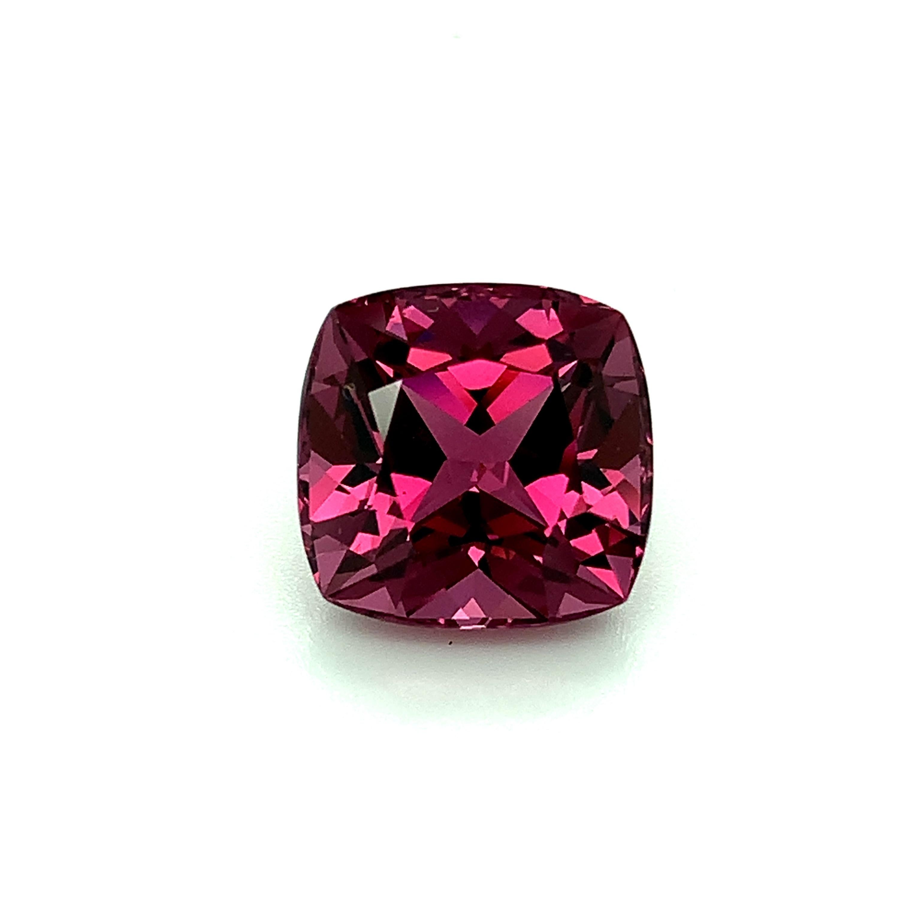 Unheated 9.26 Carat Purple Pink Spinel Cushion, Loose Gemstone, GIA Certified .A For Sale 4