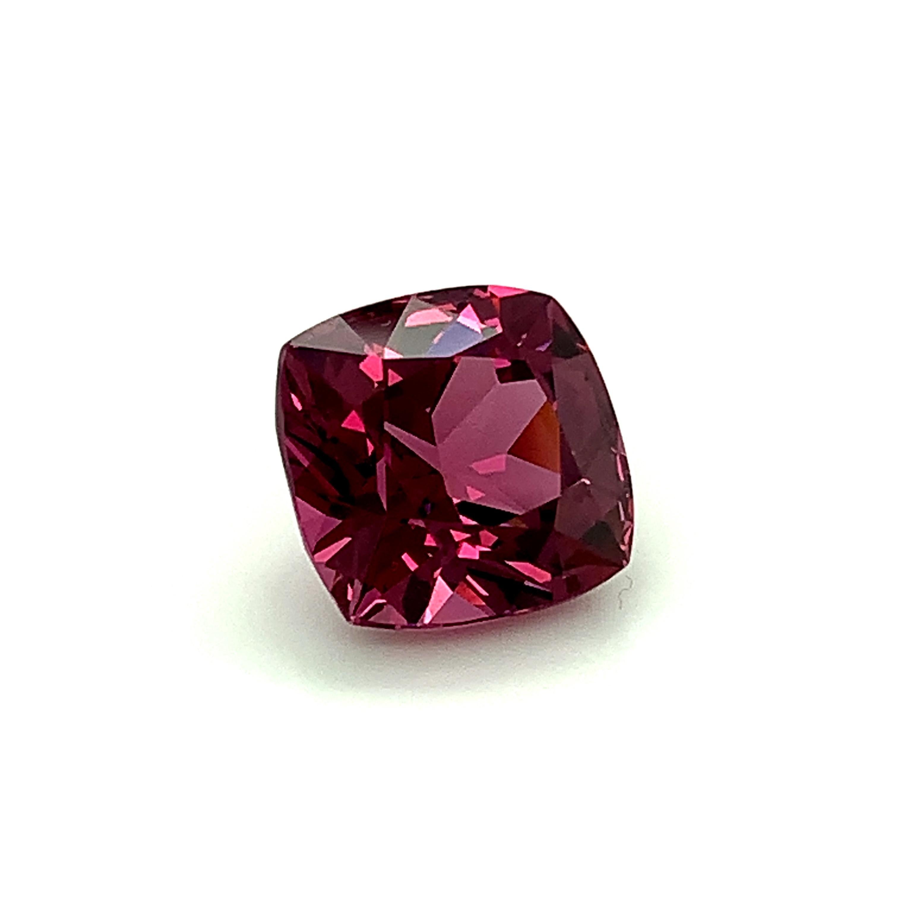 Cushion Cut Unheated 9.26 Carat Purple Pink Spinel Cushion, Loose Gemstone, GIA Certified .A For Sale