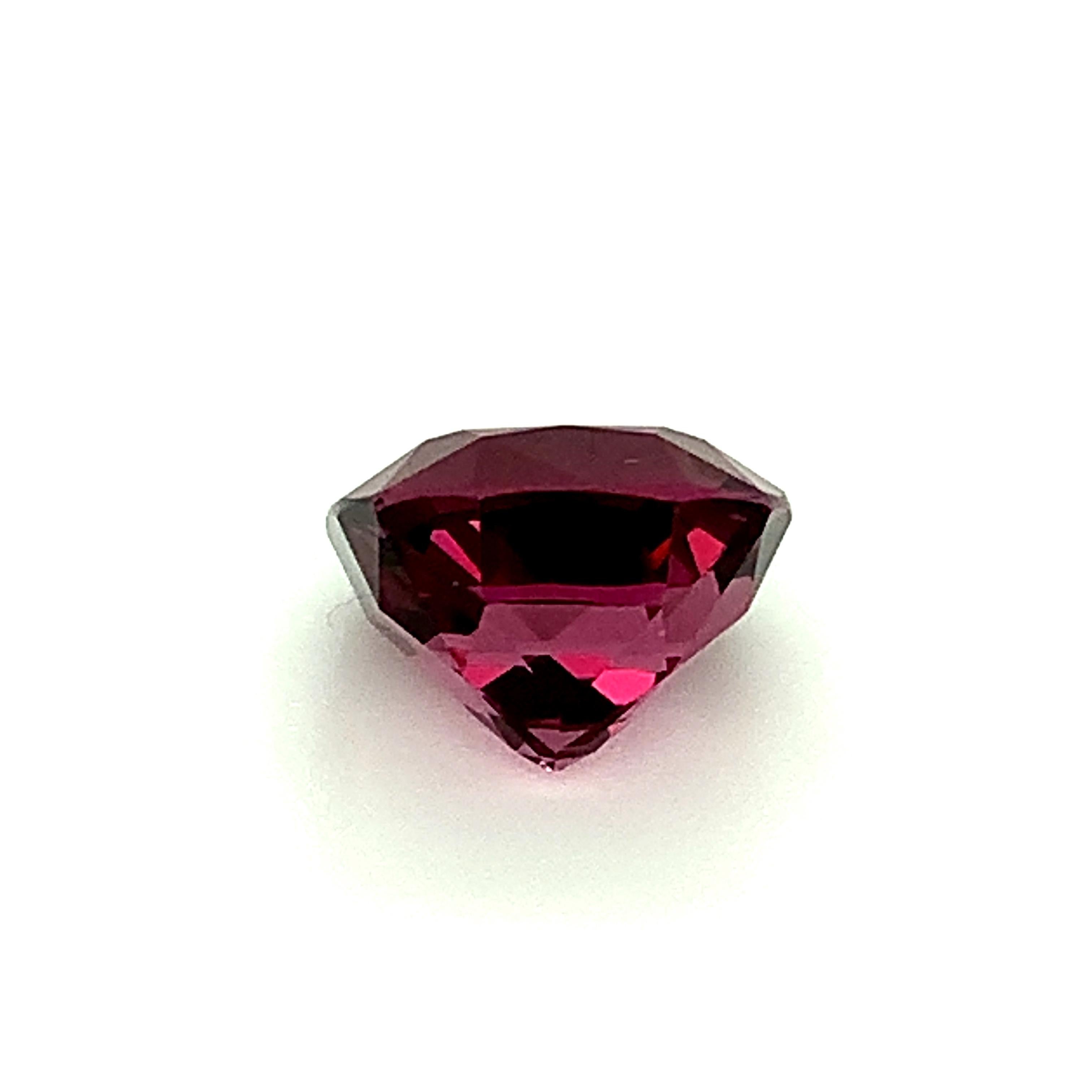 Women's or Men's Unheated 9.26 Carat Purple Pink Spinel Cushion, Loose Gemstone, GIA Certified .A For Sale