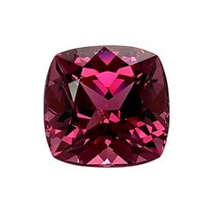 Unheated 9.26 Carat Purple Pink Spinel Cushion, Loose Gemstone, GIA Certified .A