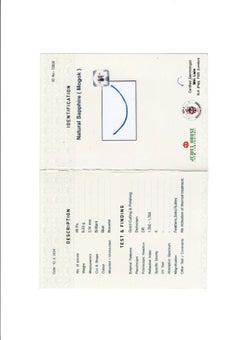 Unheated Burmese Blue Sapphire Bracelet in 18k white gold