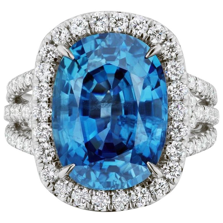 Unheated Burmese Sapphire And Diamond Ring By RayazTakat For Sale at 1stDibs