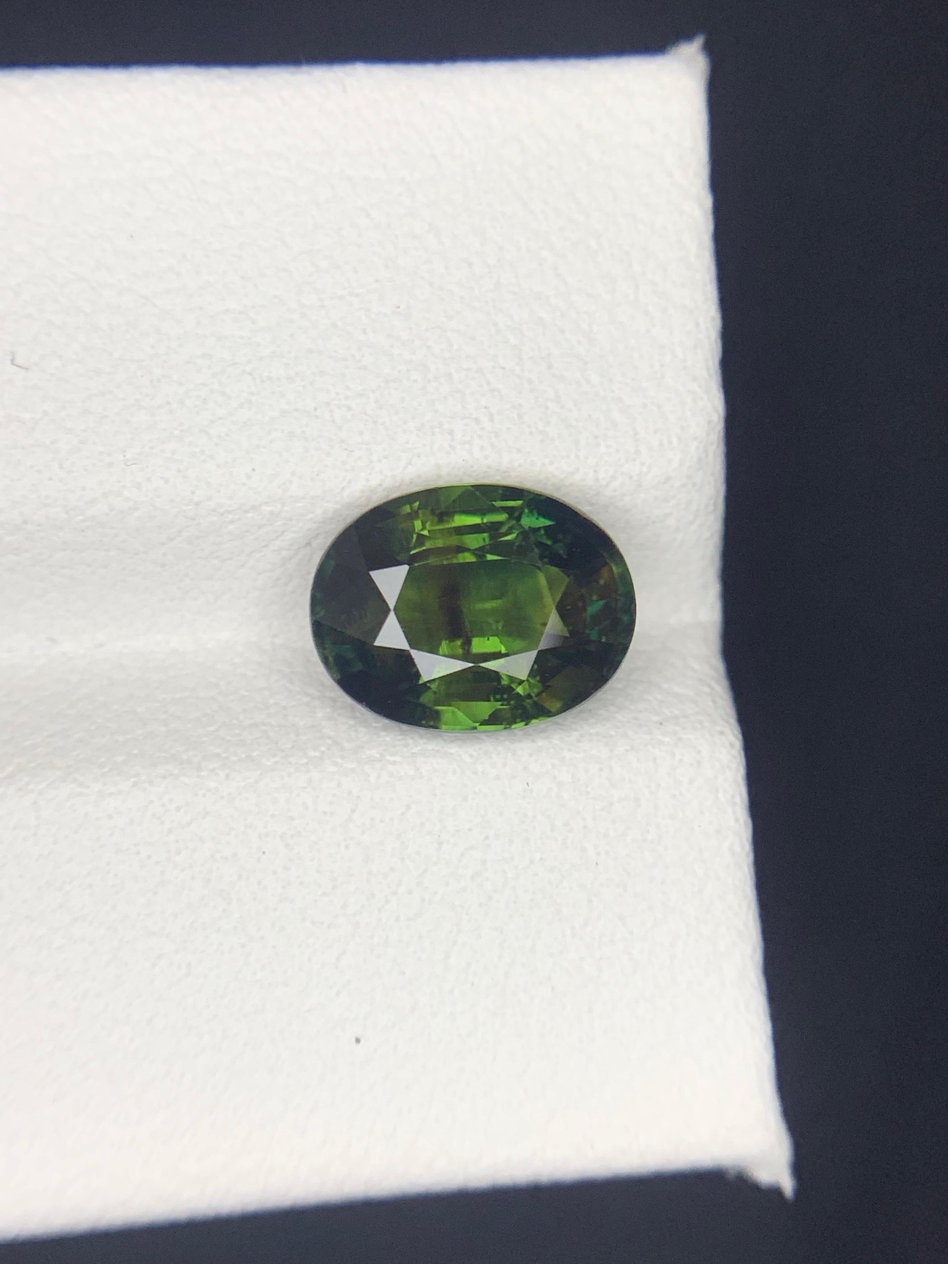 Gemma di zaffiro sciolta naturale non riscaldata certificata da 3,29 carati del Madagascar in vendita 5