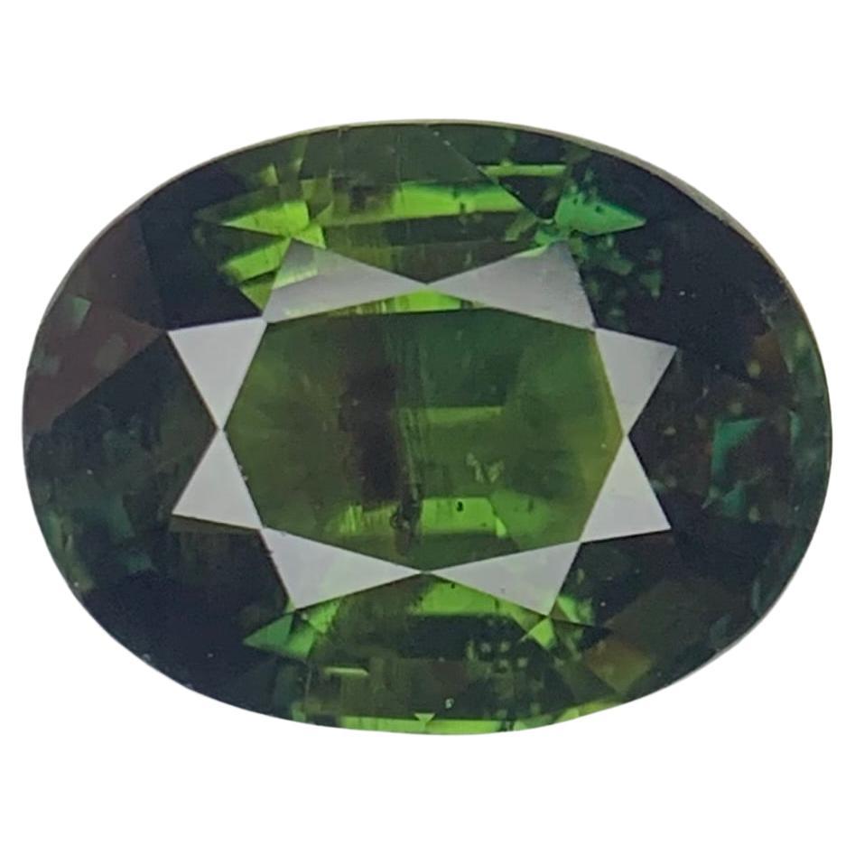 Gemma di zaffiro sciolta naturale non riscaldata certificata da 3,29 carati del Madagascar