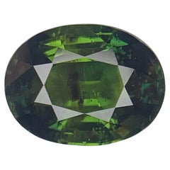 Gemma di zaffiro sciolta naturale non riscaldata certificata da 3,29 carati del Madagascar