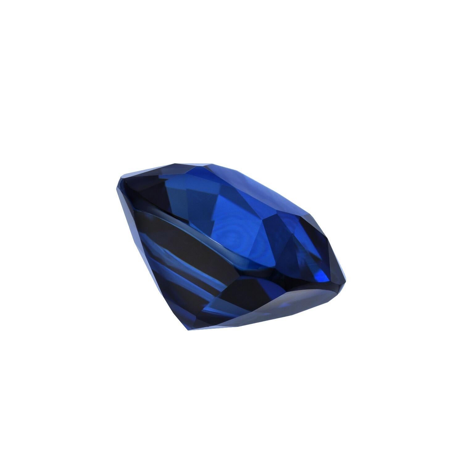 Superior 3.04 carat unheated Sri Lanka (Ceylon) Sapphire cushion. This Sapphire is an exceptional choice for a custom tailored cocktail or engagement ring. Accompanied by GIA report #6194892194 stating that the Sapphire is of Sri Lankan origin with
