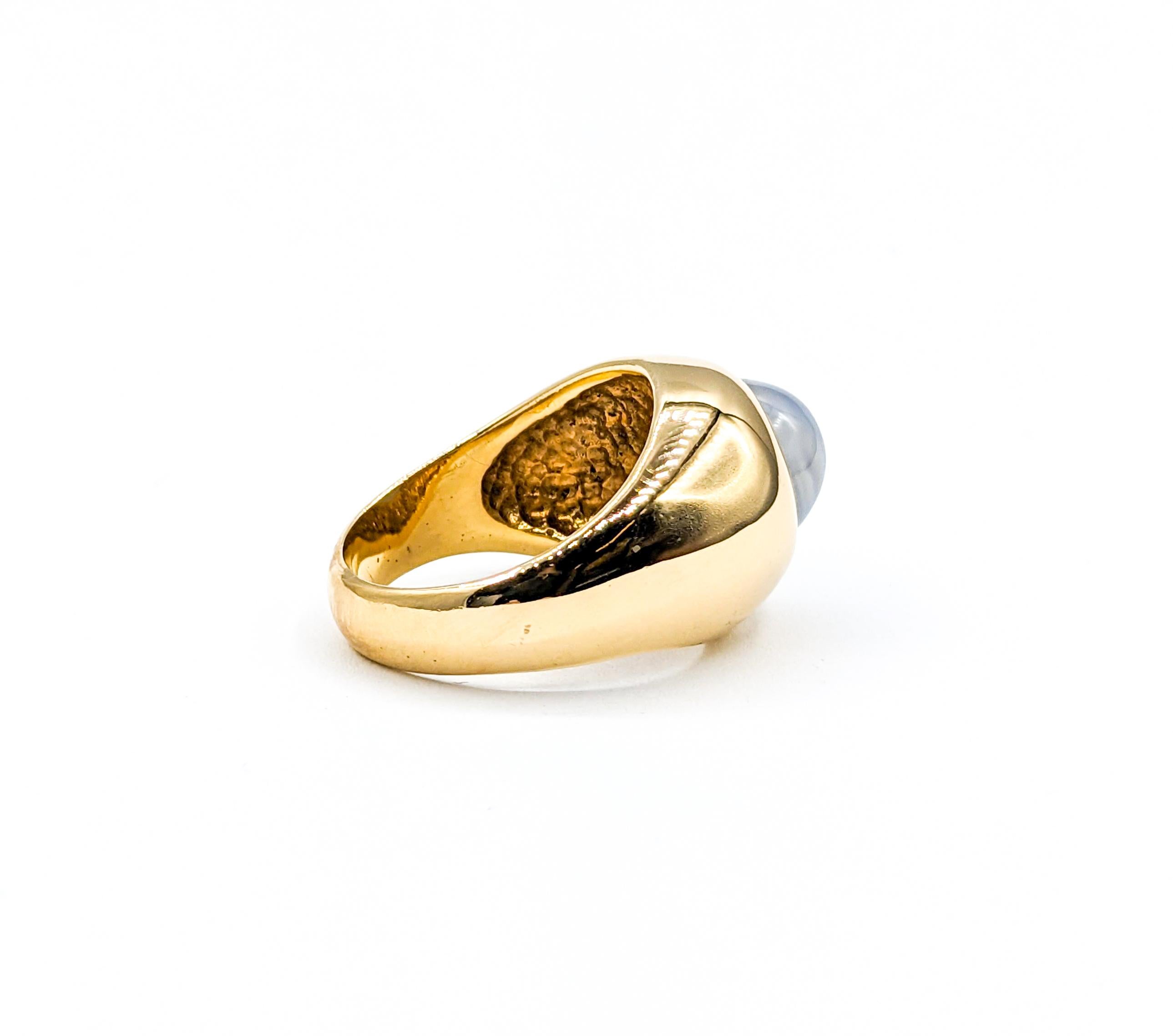 Unheated Ceylon Star Sapphire Mens Ring For Sale 2