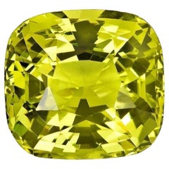 Unerhitzter Chrysoberyll Cushion Gem - Seltener Collector's Treasure für Custom Jewelry