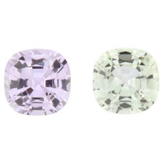 Unheated Fancy Sapphire Ring Earrings Cushion Pair 2.25 Carat Loose Gemstones