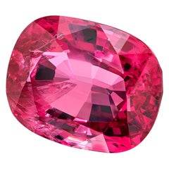 Unheated 6.83 Carat Pink Spinel Cushion, Loose Gemstone, GIA Certified