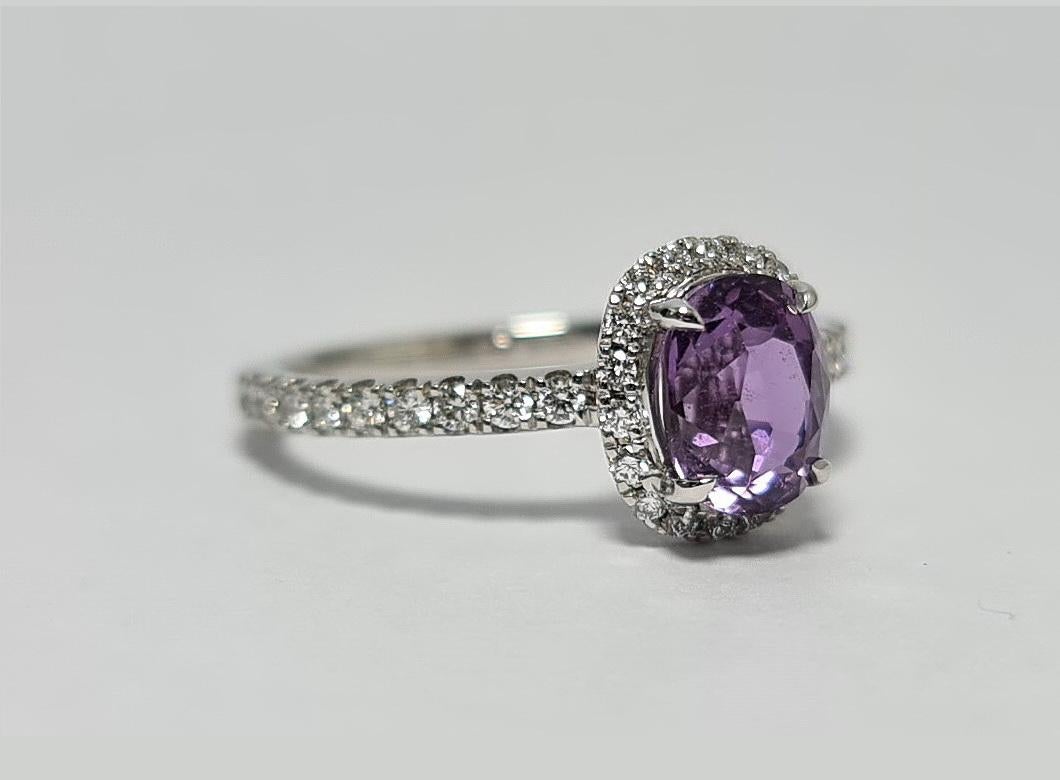 lilac gold ring