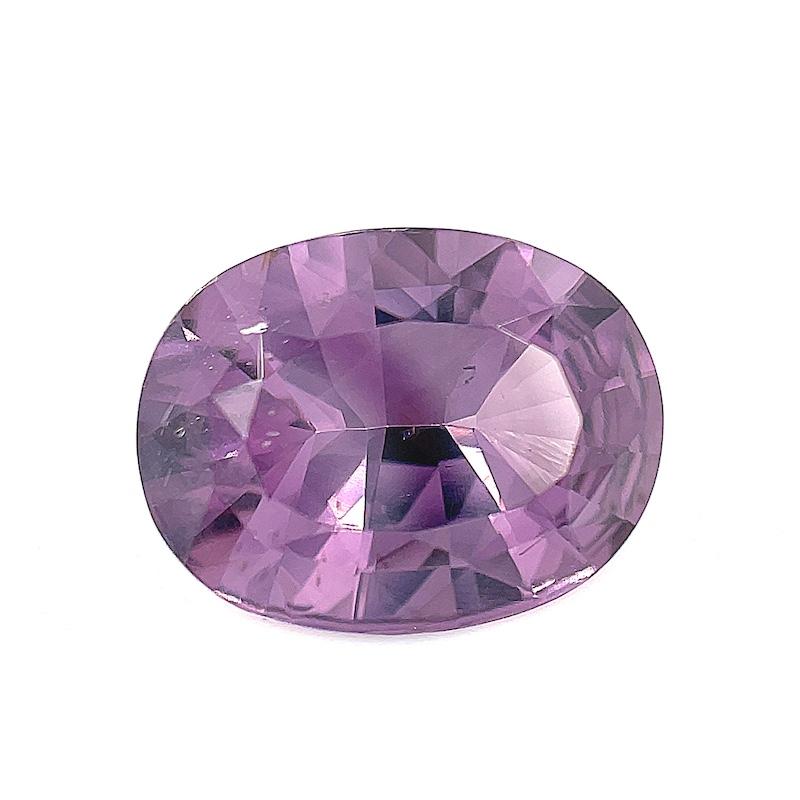 Oval Cut Unheated Lavender Purple Spinel 3.91 Carats, Loose Gemstone for Ring or Pendant For Sale