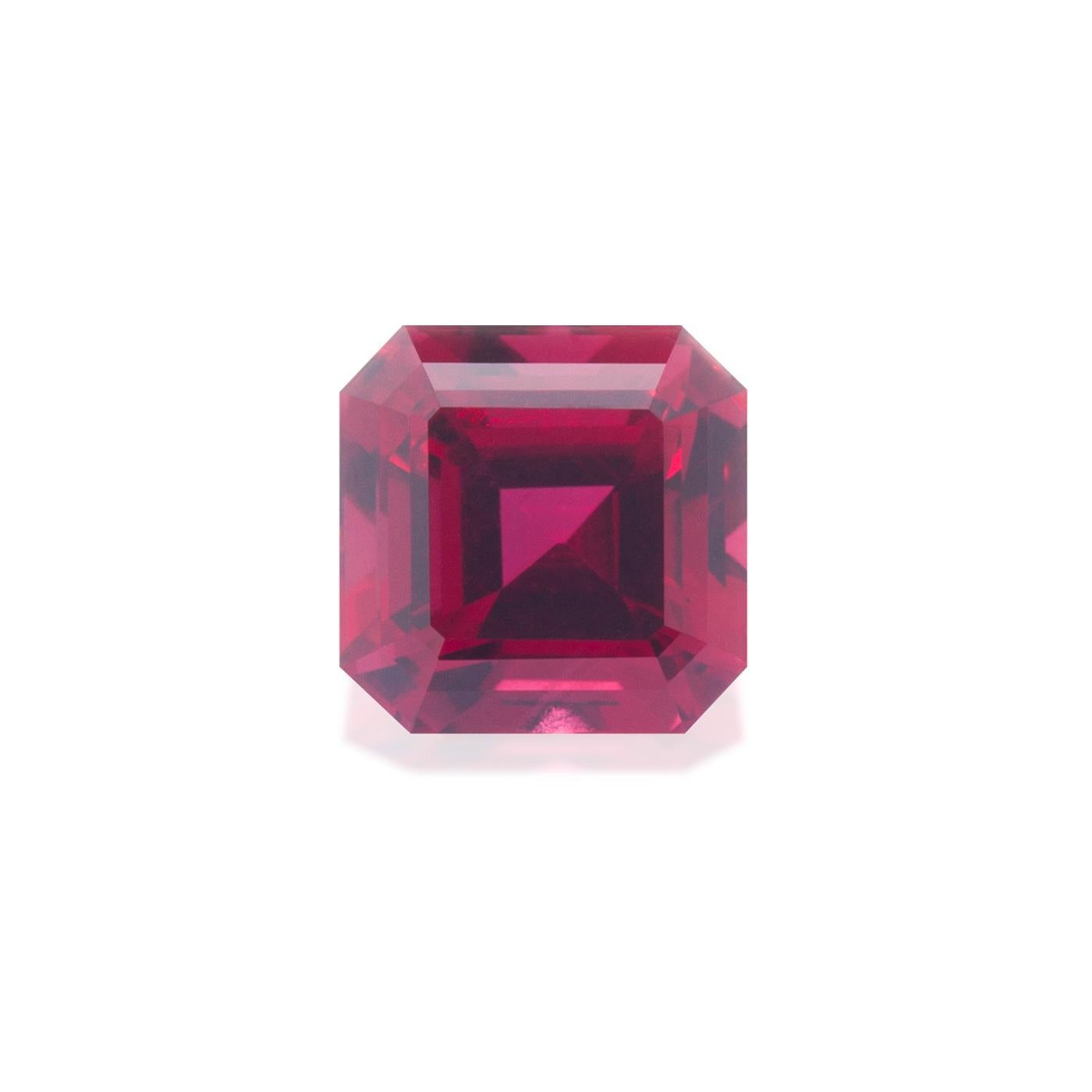 Unheated Mozambique Ruby 0.78 Ct G-ID Certified Octagon Cut In New Condition For Sale In Bangkok, TH