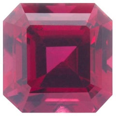 Unheated Mozambique Ruby 0.78 Ct G-ID Certified Octagon Cut