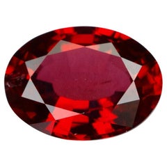 Unheated Mozambique Ruby 0.94 Ct G-ID Certified Oval Cut  