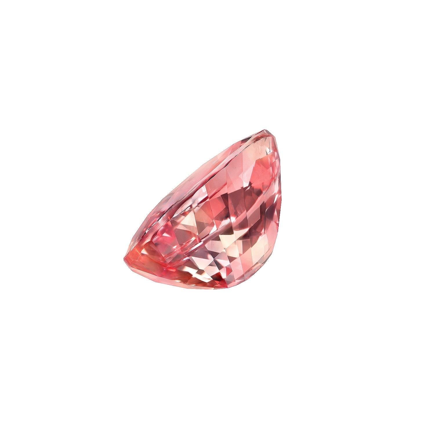 Contemporary Unheated Padparadscha Sapphire Ring Gem 3.02 Carat Ceylon No Heat Loose Gemstone