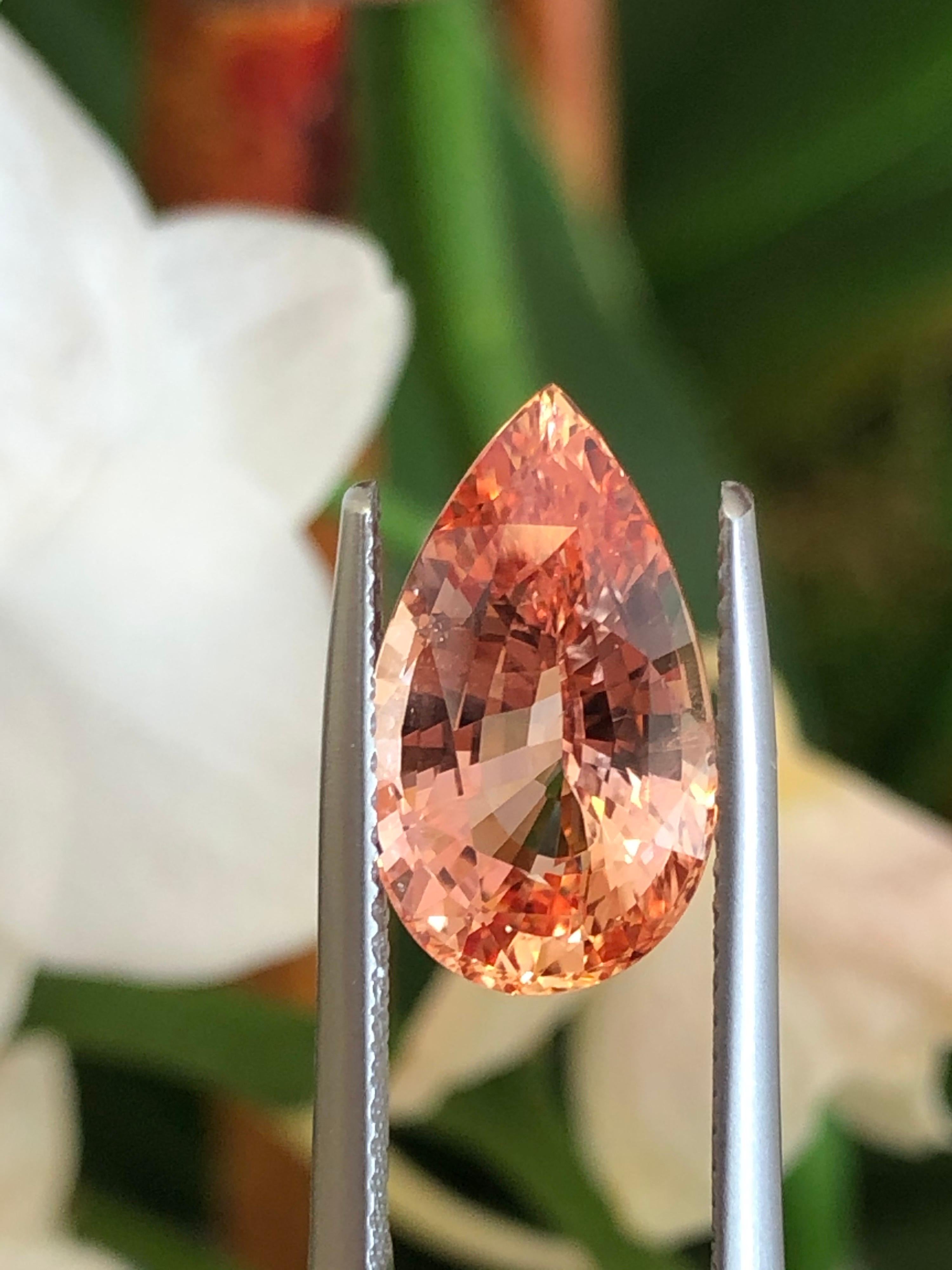 Details about   Certified 10.65 Ct Natural 13x10mm Padparadscha Sapphire UNHEATED Loose Gemstone