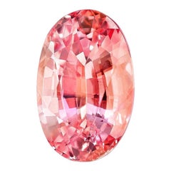 Unheated Padparadscha Sapphire Ring Gem 3.02 Carat Ceylon No Heat Loose Gemstone